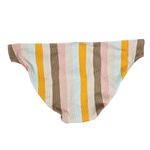 Aerie Ribbed Bikini Bottom Pink Tan Ivory Gold Neutral Stripe XXL NWT Photo 2