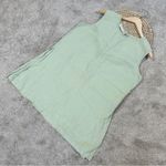 Bryn Walker  Women’s 100% Linen Sleeveless Tunic Top Side Slit Legenlook Green M Photo 1