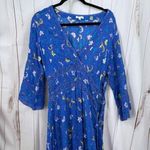 Poupette St. Barth Women’s Large Blue Anabelle Floral Maxi Dress Photo 0