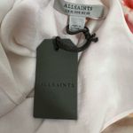 ALLSAINTS Melody Marea Midi Slip Dress Silk Rainbow Pink V Neck Lined Size 6 Y2K Photo 8