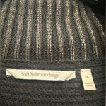 Soft Surroundings  Cowl Neck Shimmer Tunic Size XL Dolman Sleeve Bronze Brown Photo 3