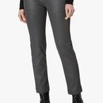 Kut From The Kloth Black Coated Reese Ankle Straight Pants Photo 0