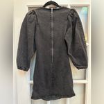ZARA Fiona Limited Edition 80’s Collection Black Acid Wash Denim Dress Size S Photo 6