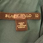 Black Halo  Dark Green Remus Ruched Puff Sleeve Crepe Dress Size 12 Photo 6