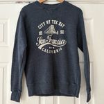 City by the Bay San Francisco‎ Ocean Beach Sweatshirt Size Small EUC Blue Photo 0