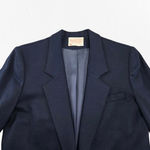 Pendleton Vintage 1980s  Navy Wool Blazer Minimalist Officecore Size 6 Petite Photo 3
