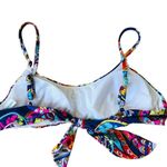 Trina Turk New Moroccan Paisley Bikini Top Multicolor Women's Size 2 Photo 3