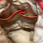 Vintage Dolce Vita Orange Leather Fringe Bucket Backpack Boho Western Festival Photo 11