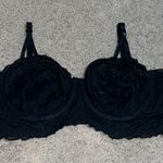 Torrid  Curve Scroll Lace Sheer Lined Underwire Longline Bra Rich Black 5X / 28 Photo 3