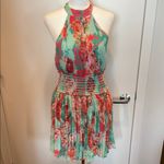 Rococo Sand Ivy Halter Mini Dress NWT Green Photo 1