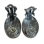 St. John Oval Crystal Clip-On Earrings Photo 7