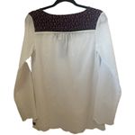 Matilda Jane  Womens Top XS White Botanical Beauty Swiss Dot Floral Romantic Photo 1