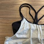 Athleta  Grey Shadow Stripe Energize Tank with Built in Sports Bra - Si… Photo 2