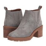 Lucky Brand HP 🎉 light gray  sumah ankle boot | anti-slip | heeled ankle booties Photo 9