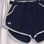Under Armour Navy blue lined athletic shorts with pockets Photo 1