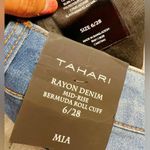 Tahari  RAYON DENIM MID-RISE BERMUDA ROLL CUFF 6/28 MIA short new with tag Photo 3