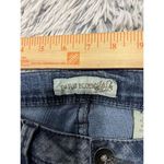 Paris Blues  Demin Jeans Size 7 Blue Pant Cut‎ Back Pocket Lucky Design Stitching Photo 2