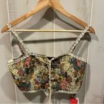 Cider Cute  NWT coquette tapestry corset lace up crop top vintage look Photo 5