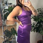 House of Harlow  Satin Square Neck Halter Set Purple Size Medium Photo 1