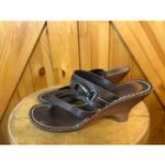 Bernardo  Sandals Pumps Brown Leather Round Toe Size 9M Photo 2