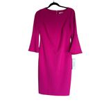 Calvin Klein NWT Bell Sleeve Sheath Mini Dress Color: CERISE Photo 1