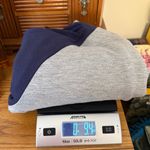 Cropped Raglan Sleeve Sweatshirt Hoodie Size Medium Gray Navy Photo 8