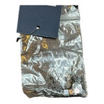 Crown & Ivy  Navy Blue Beaded Metallic Cuff Long Sleeve Top Women Size‎ XL NWT Photo 6