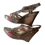 Charles David  bronze/silver Sandal Platforms Photo 0