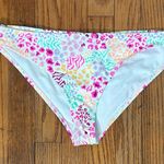 California Waves  Hipster Bikini Bottoms White Floral size L NWT Photo 0