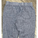 Van Heusen  Women’s Linen Blend Crop Pants Size 10 Blue – Mid Rise Straight Photo 8