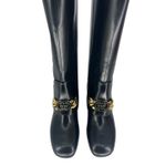Gucci Interlocking GG Chain Patent Leather Knee Boots Photo 10