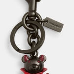 Coach Halloween Devil Bear Bag Charm in Gunmetal CW483 – NWT Authentic Photo 0