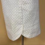 Topshop 🛍️  White Textured Tweed Embroidered A-Line Mini Skirt Size US 6 Photo 6