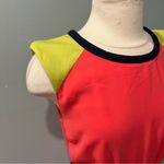 C. Luce  Coral Navy & Lime Colorblock Dress Size Medium Photo 1