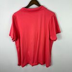 Lane Bryant Red Supima Cotton Polo Shirt Zip Front Plus 22/24 Golf Resort Photo 4