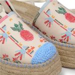 Farm Rio  Paradise Bead Embellished Espadrille Platform Shoes Size 11 NWT+DustBag Photo 4