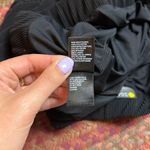 Zella BLACK RIBBED CROP SHEER WIDE LEG SOFT PANTS Photo 1