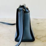 Michael Kors Sophie Surf Blue Soft Leather Small Messenger Crossbody Bag Photo 5