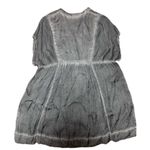 Free People  Blue Satin Feel Chambray MINI Dress 
Size Small Photo 6