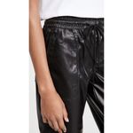 BLANK NYC Faux Leather Jogger in Black Widow 24 Womens Vegan Pants Photo 3