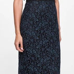 ZARA  Woman pencil lace tube dress dark blue Size L Photo 0