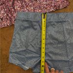 Haute Monde  High Waist glittery Blue Shorts nwt Photo 2