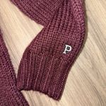 Victoria's Secret Victoria Secret Pink Boyfriend Sweater Knit Campus‎ Crew Pullover Maroon Size S Photo 2