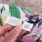 Sigrid Olsen  100% Linen Button Down Shirt Top Tropical Print Multicolor Size S Photo 6