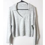 Bershka  polo collar detail oversized sweater in gray XS Photo 2