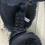 Victoria's Secret Victoria’s Secret Black Lace Dream Angels Laced Demi Bra 32 DDD/F Photo 3