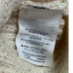 J.Crew  Wool Blend Cable Knit Relaxed Fit Long Sleeve Crew Neck Sweater XS Cream Photo 8