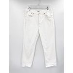 AGOLDE Riley High Rise Straight Cropped Whip White Denim Jeans Size 32 Photo 39