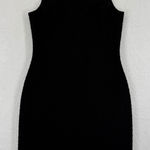 Amanda Uprichard  Black Textured Sleeveless Sheath Dress Size M Photo 0
