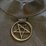 KILLSTAR  Darkest Hour Ribbed Top Black Open Back Size Medium Photo 3